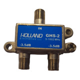 Derivador Splitter Holland Ghs-2 Coaxil Tv Conector (alfie)