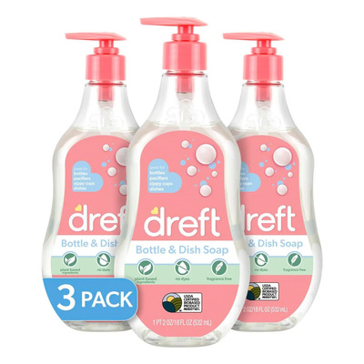 Dreft Jabón Biberones Y Trastes De Bebé 18 Oz 3 Pack | MercadoLibre