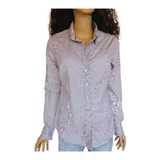 Blusa Camisa Mujer Talla S Aziz Algodón Manga Larga