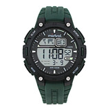 Reloj Mistral Hombre Deportivo Gdx-daq-03 Silicona 100m Color De La Malla Verde Color Del Bisel Negro