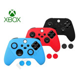 Capa Case Silicone Para Controle Xbox Séries X S + 2 Grips