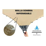 Malla Sombra Impermeable 1.5x4 Reforzada Contra Agua Lona 