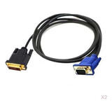 Doble Enlace Dvi A Vga Adaptador De Video Cable Convertidor