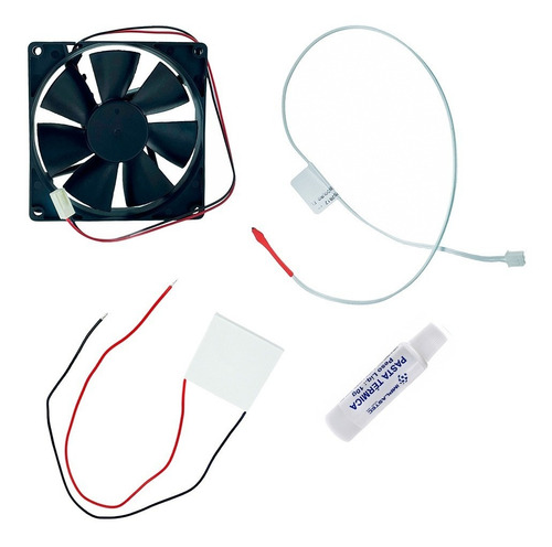 Kit Placa Peltier + Cooler 12v + Sensor Pa20g Pe10b + Pasta
