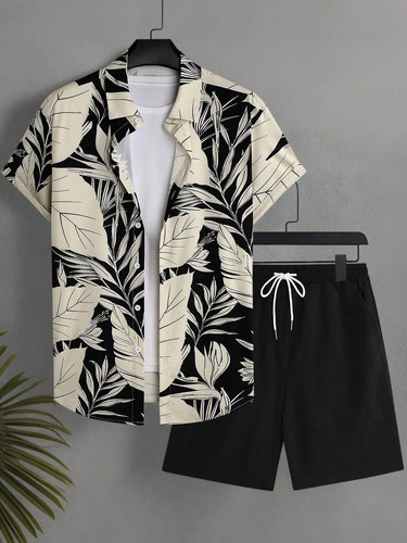 Conjunto Hawaiano De Manga Corta Para Hombre | MercadoLibre