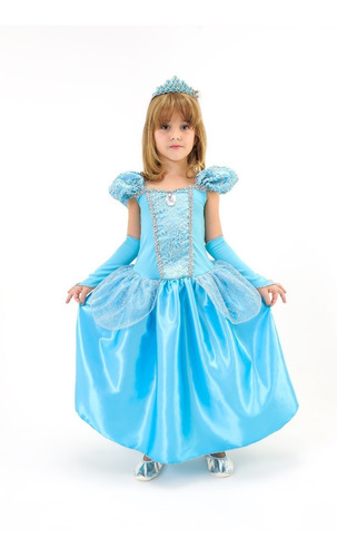 Vestidos Fantasia Menina Infantil Princesa Luxo 6 Modelos