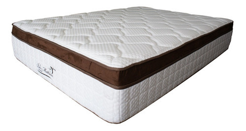 Colchón Individual De Resortes Independientes Bio Mattress Memory Foam Victory Memory Blanco - 1m X 190cm X 34cm