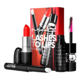 Kit De Pestañas A Labios Mac: Rojo