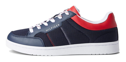 Tommy Hilfiger Tenis Leticio Azul Oscuro Original Con Caja