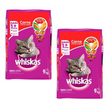 Alimento Para Gato Whiskas Adulto 2 Bolsas De 9 Kg C/u