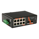 Soporte De Pared Gigabit Ethernet De 8 Puertos, Raíl Din, Rj