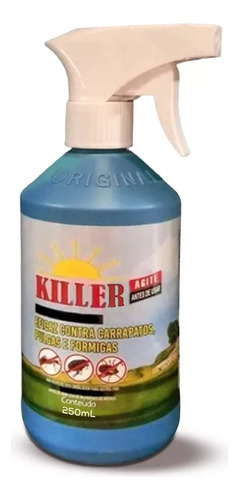 Antipulgas Spray  Killer  250ml Cães E Gatos