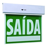 Placa Sinalizaçao Saida Emergencia Led Lampada Luz Empresa