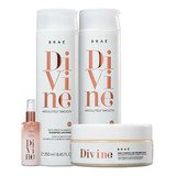 Braé Divine - Kit Shampoo, Cond, Mascara Antifrizz E Sérum