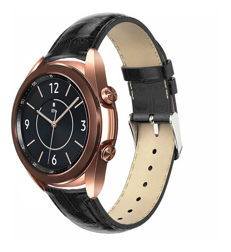 Correa Piel Premium Tipo Crocodile Para Galaxy Watch 3 41 Mm