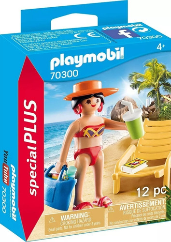 Playmobil Special Plus 70300 - Turista Con Reposera