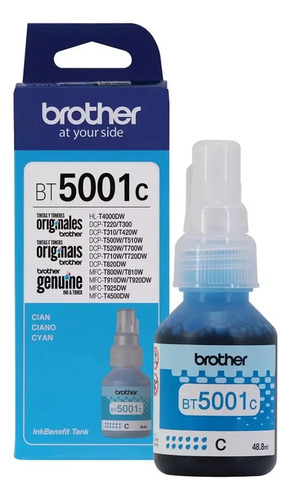 Botella De Tinta Original Brother - Bt5001 (c,m,y)