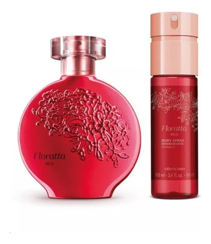 Kit Floratta Red: Desodorante Colônia 75ml+ Body Spray 100ml