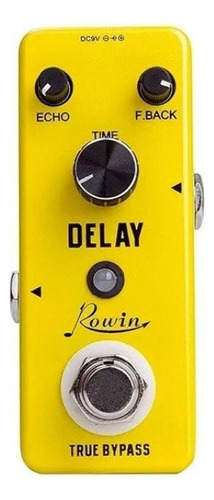 Pedal De Efeito Rowin 300 Delay Lef-314  Amarelo