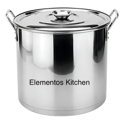 Olla Alta De Acero Inoxidable 50 Lts Alto Grado De Induccion Color Plateado | Meses sin interés
