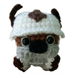 Appa Avatar Amigurumi Llavero Tejido A Crochet