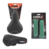 Asiento Bicicleta Bmx Cross Gorila Negro Y Puños Menta