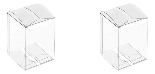 100 Cajas De Plástico Transparente Para Regalos, Caja De Emb
