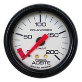 Manómetro Aceite Mecánico Blanca Orlan Rober 415 H 200