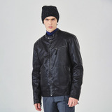 Campera Eco Cuero Hombre Moto Biker Entallada Slim Fit