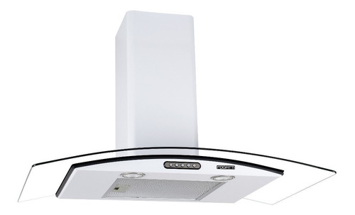 Coifa De Parede 70 Cm Fogatti Vidro Curvo Slim White Cor Branco 220v