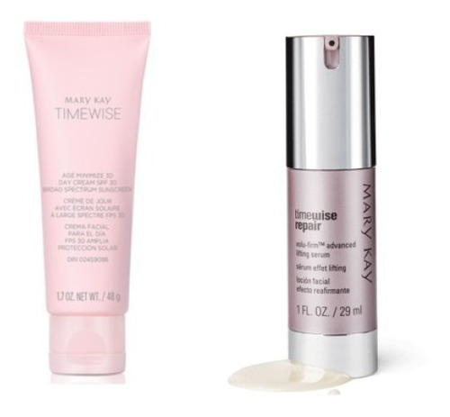 Crema Humectante Día + Serum Reafirmante Timewise Mary Kay  