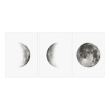 Set De Impresiones Fotográficas Fases Lunares Para Enmarcar
