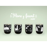 Mini Flora Y Fauna Juego De 4 Vasos