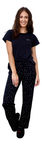 Pijama Jaia Manga Corta Y Pantalon Largo Modal Mujer