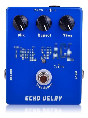 Caline Pedal De Guitarra De Efecto Retardado Time Space Ech. Color Azul Profundo