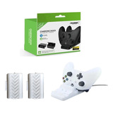 Kit Carregador Controle Dock Xbox Series S/x + 2 Bateria Bco