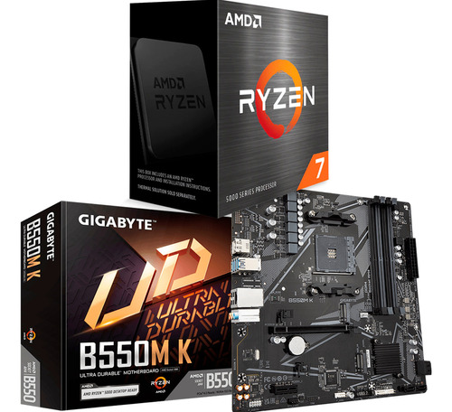 Kit Amd Ryzen 7 5800x  + Gigabyte  B550m -k 