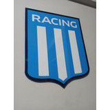 Cuadro Escudo Pared 20x25 Racing Club La Academia Fibrofácil