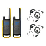 Kit Radio Motorola Talkabout T470 + Fone Headset P1 Com Ptt