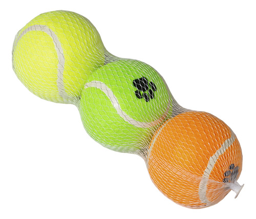 Brinquedo Bola De Tênis Para Cachorro Com 3un Savana Pet