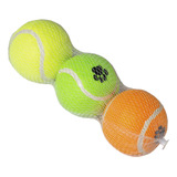Brinquedo Bola De Tênis Para Cachorro Com 3un Savana Pet