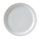 Set X6 Platos Playos Porcelana Blanca Excelente Calidad