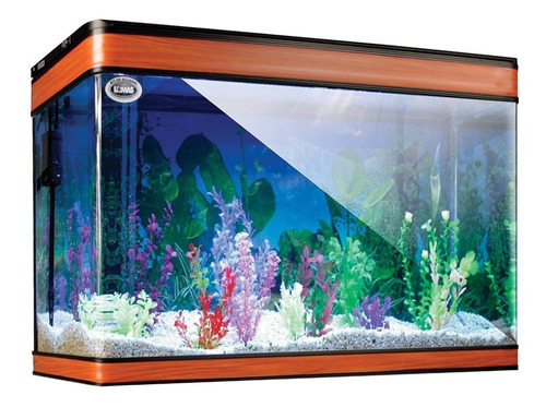 Kit De Acuario Duralumin 107 Lt  Con Luz Led