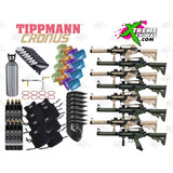 Marcadora Campo Gotcha 8 Tippmann Cronus Co2 9kg Careta Xtre