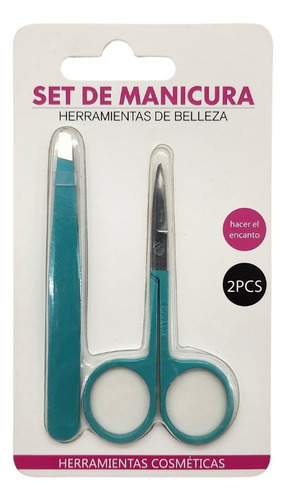 Set Manicura Tijera Para Cutícula Y Pinza Depilación