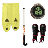 Pack Infantil Hockey Césped Inner+palo +canillera+ Protector