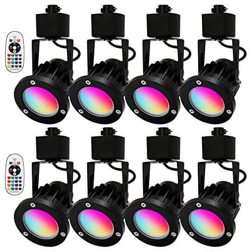 Cabezales De Luz De Riel Led Rgb De 15w, Tipo H, Cabeza...