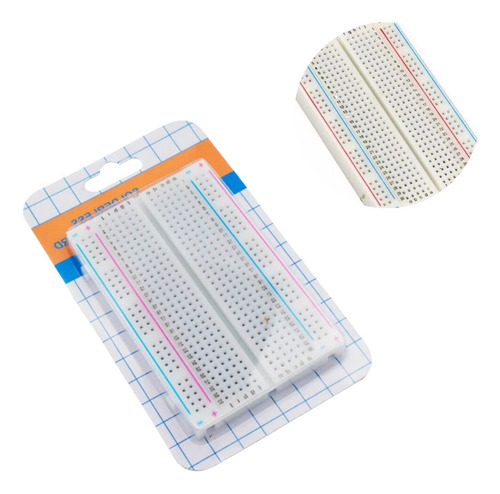 Protoboard Breadboard 400 Pontos Furos Pinos