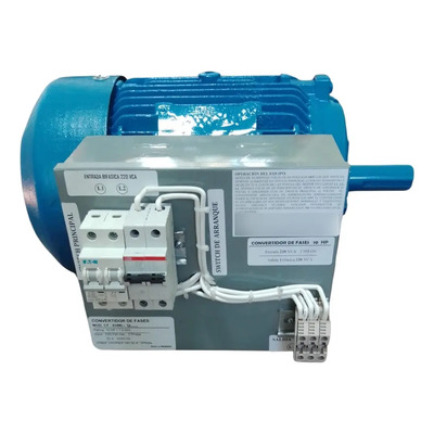 Convertidor De Fases Rotativobifasico A Trifasico 220 7.5 Hp