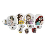 Vajilla Princesas De Disney Porcelana Colección 12 Piezas